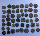 A LOT OF 50 UNCLEANED BIBLICAL COINS FROM THE HOLY LAND
