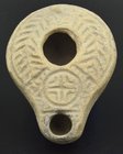 A LATE ROMAN OIL LAMP OF THE HOLY LAND