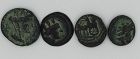 FOUR BRONZE COINS OF PHOENICIA