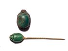 TWO PIECES EGYPTIAN SCARAB JEWELRY